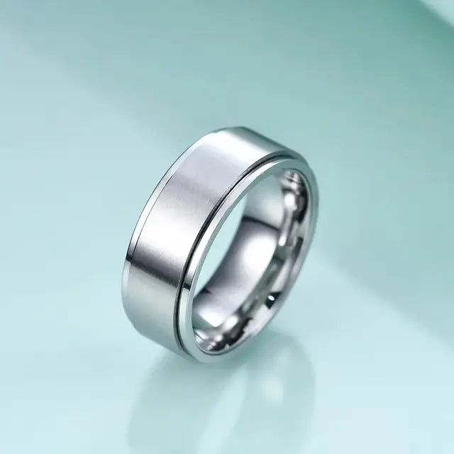 Salty Cool Dude Plain Silver Ring