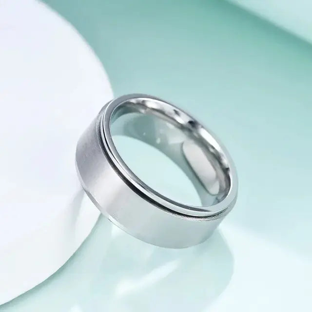 Salty Cool Dude Plain Silver Ring