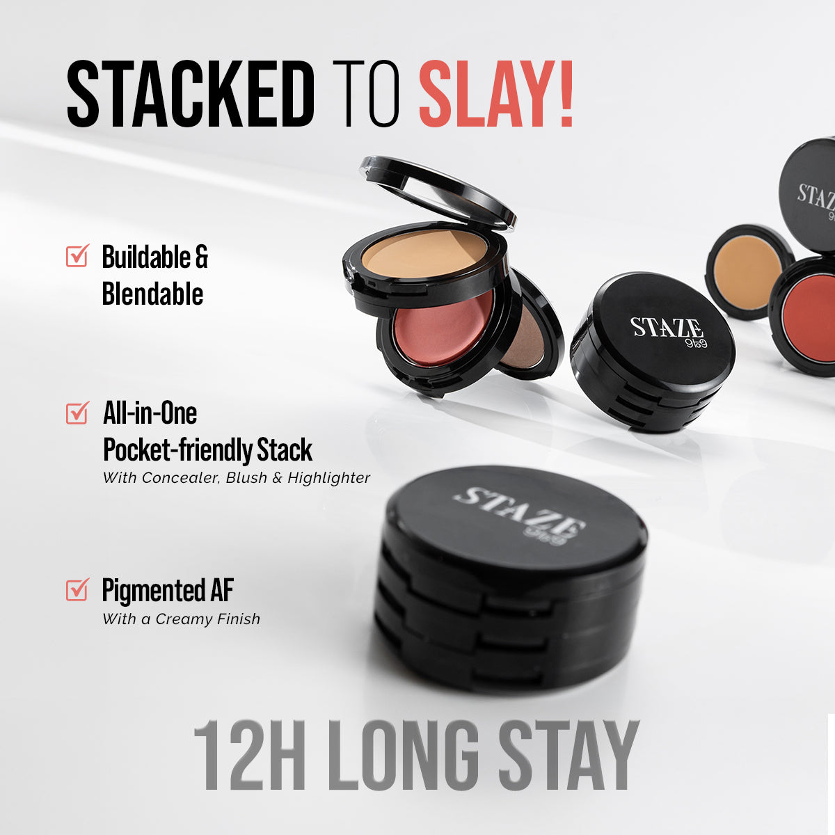 Staze Triple Treat Stacked Face Palette