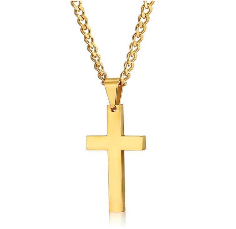 Salty Christ's Crucifix Gold Chain