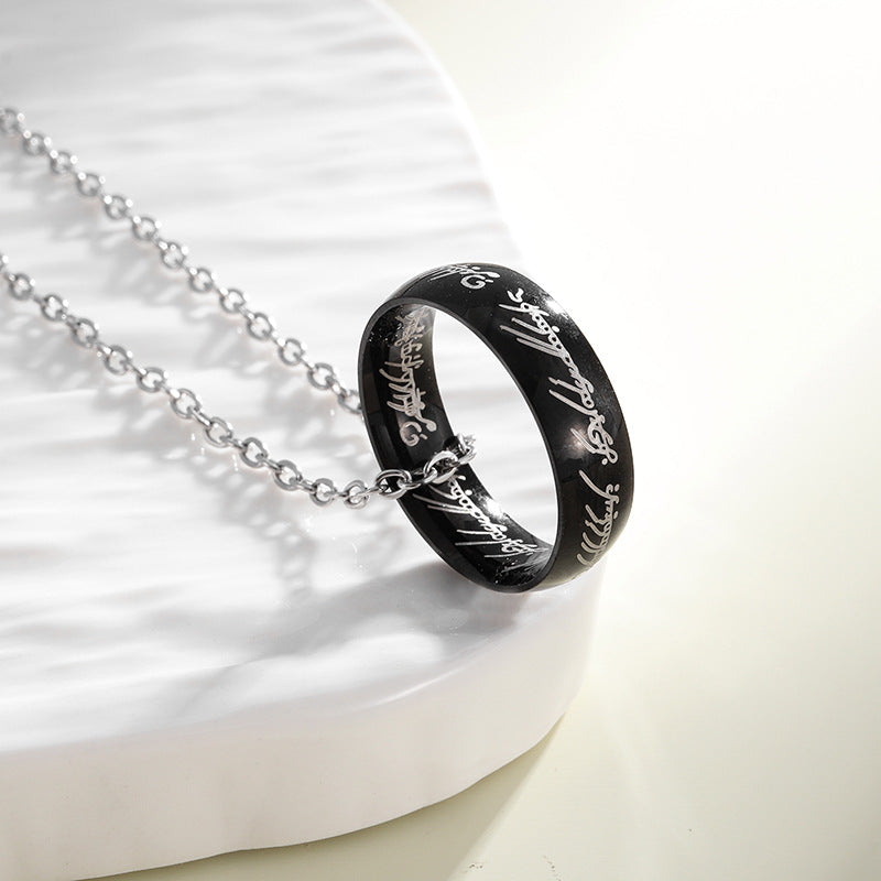 Salty Promise Ring Chain - Black