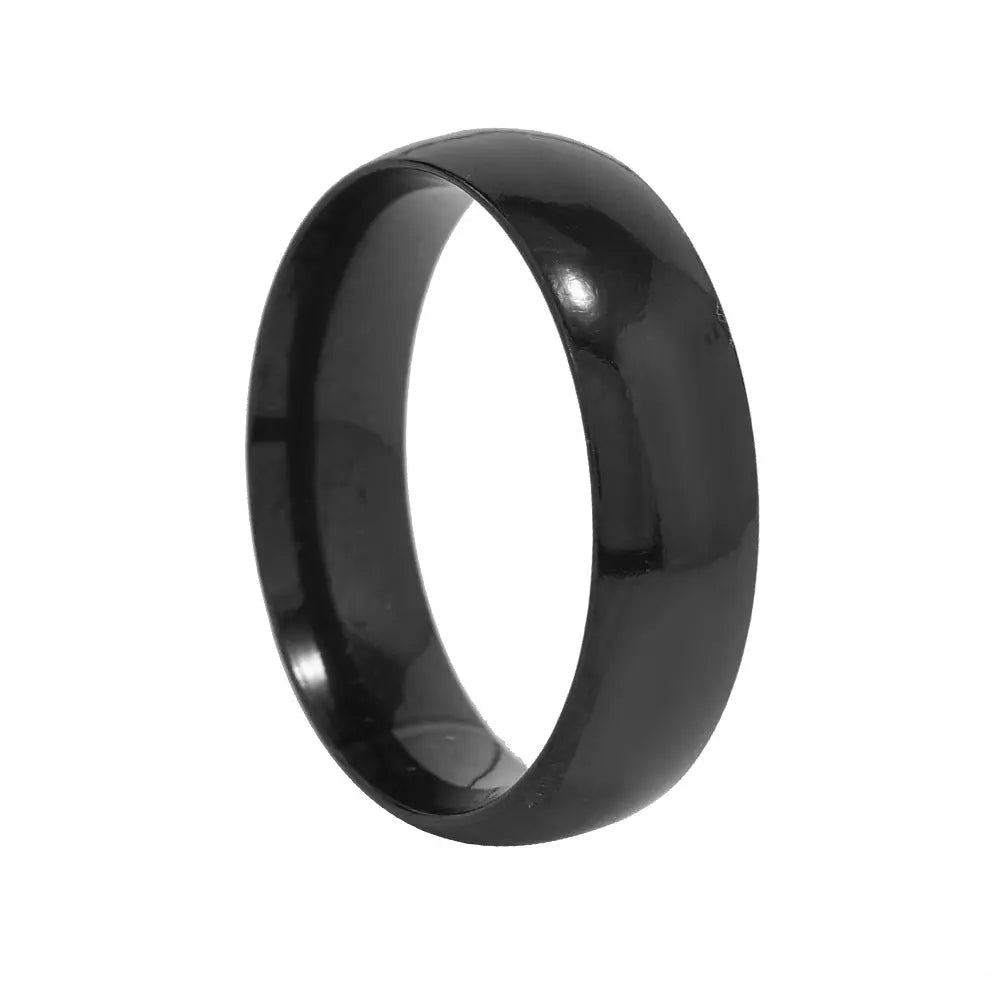 Salty Curved Black Nugget Ring
