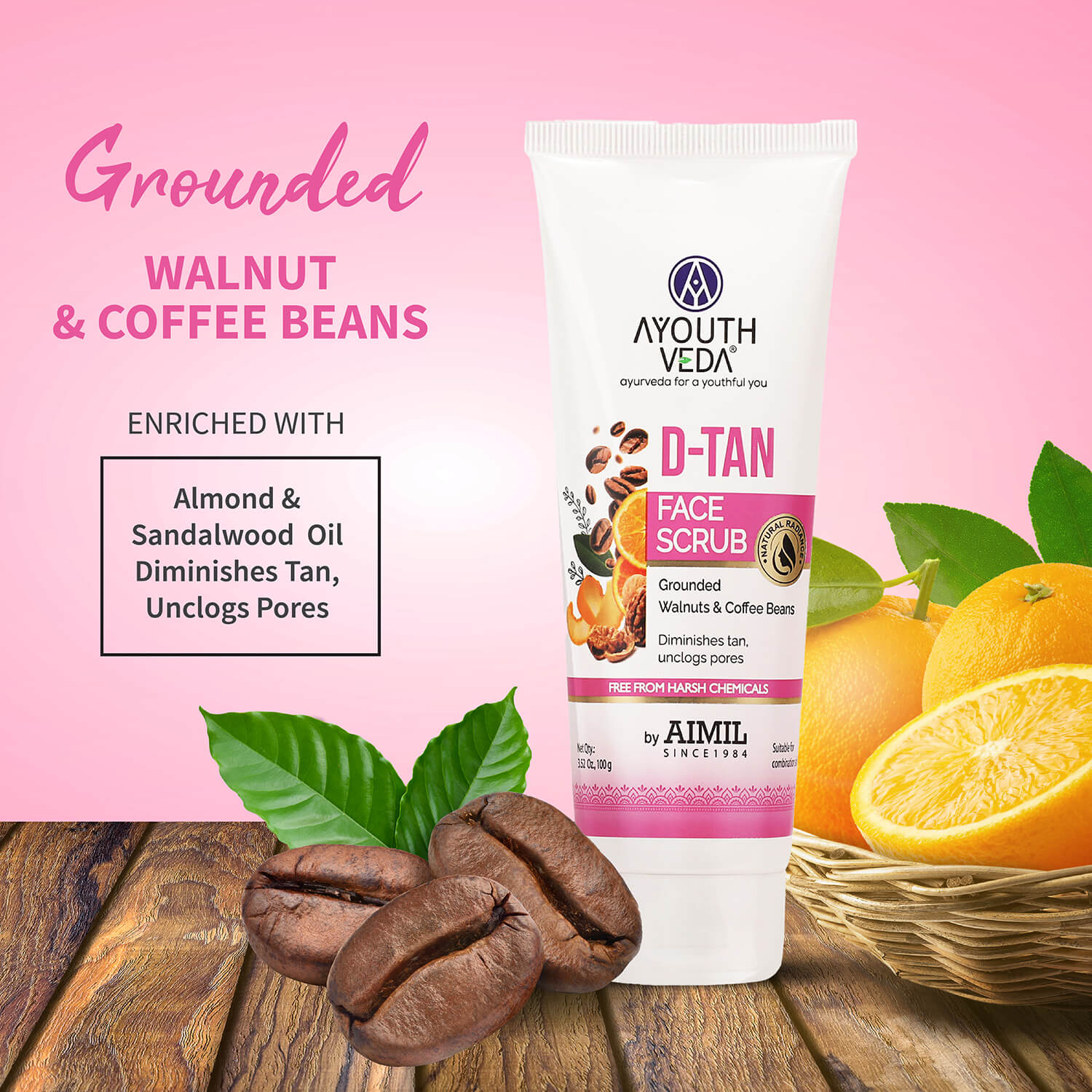 Ayouthveda D-Tan Face Scrub