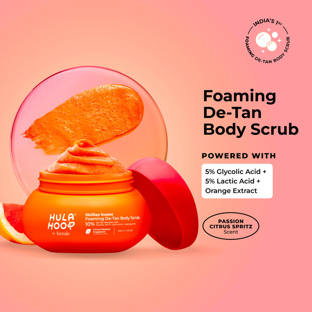 Foxtale Hula Hoop Foaming De-Tan Body Scrub - 200g