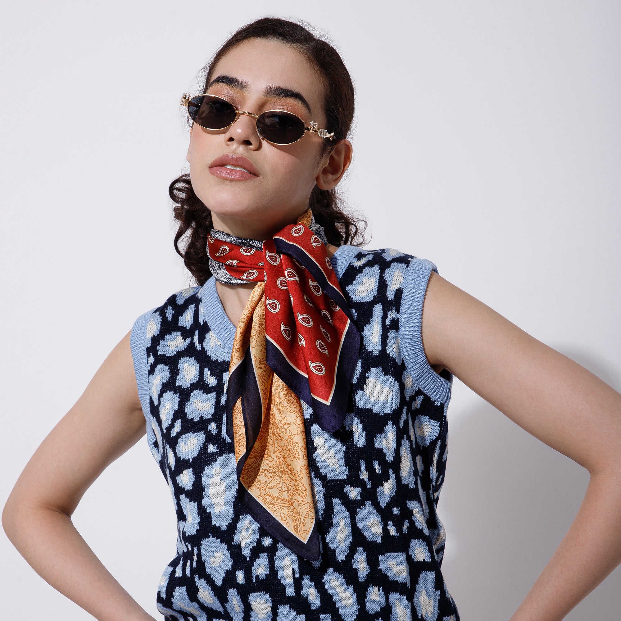 Salty Dazzle Style Sunglasses and Scarf Combo