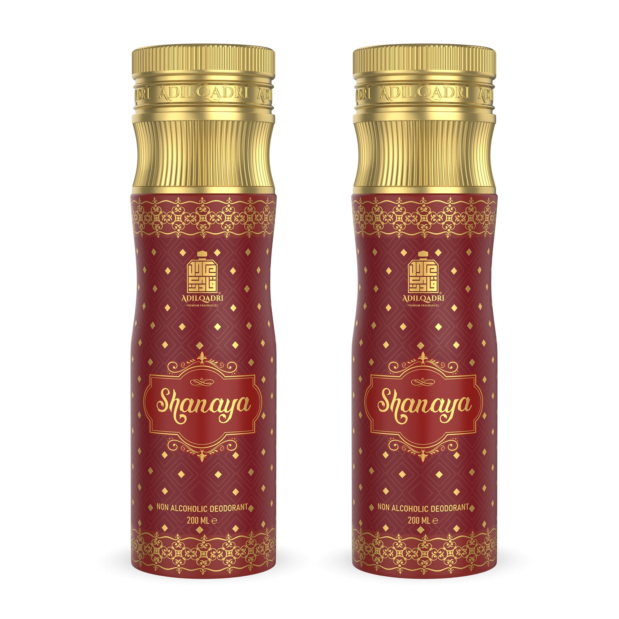 AdilQadri Shanaya Alcohol Free Premium Deodorant Body Spray 200 ML (Pack of 2)