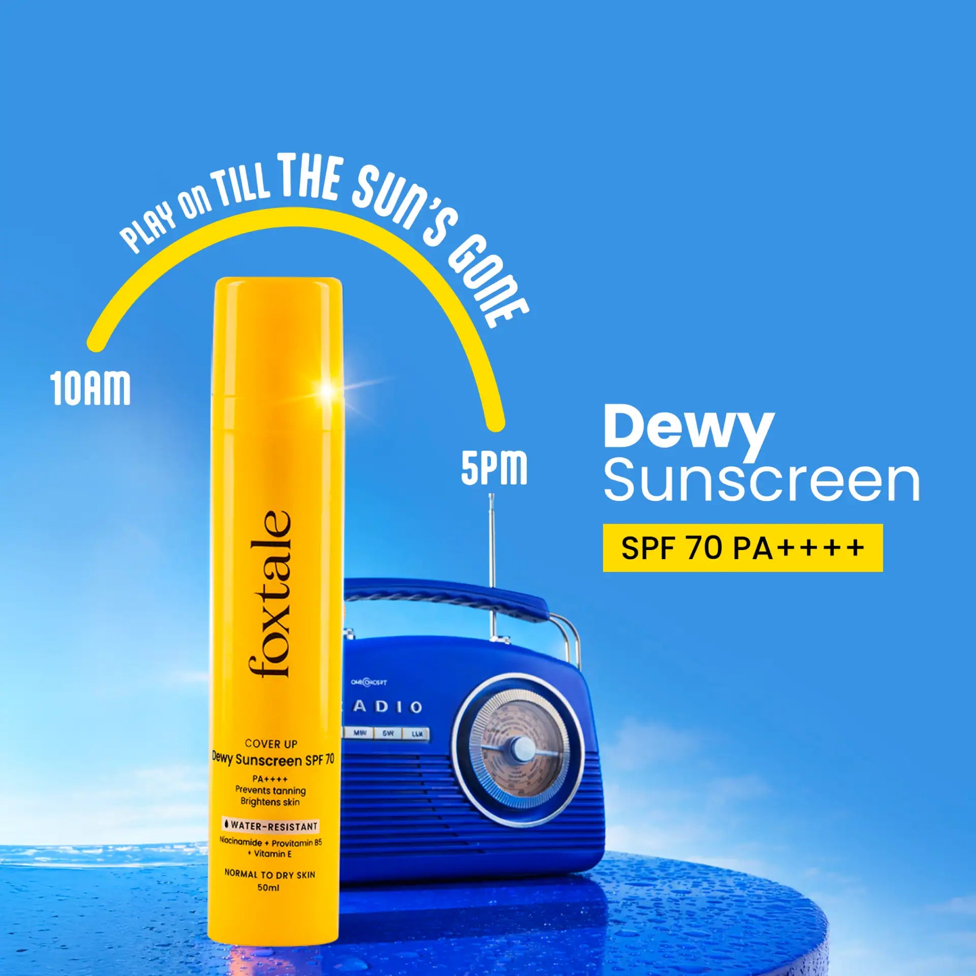 Foxtale SPF 70 Dewy Finish Sunscreen for Dry Skin