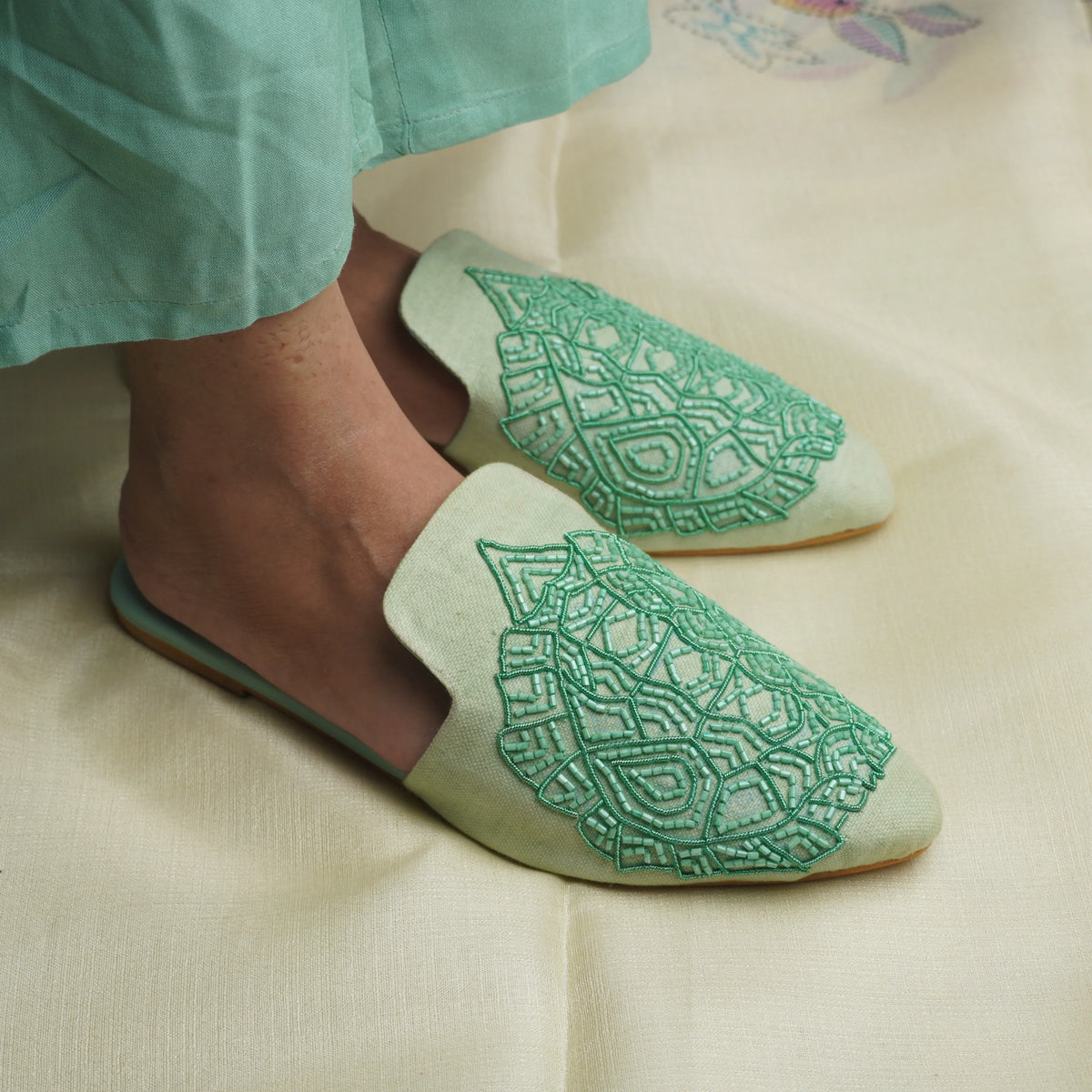 Dhajcraft Shell Chic Mules