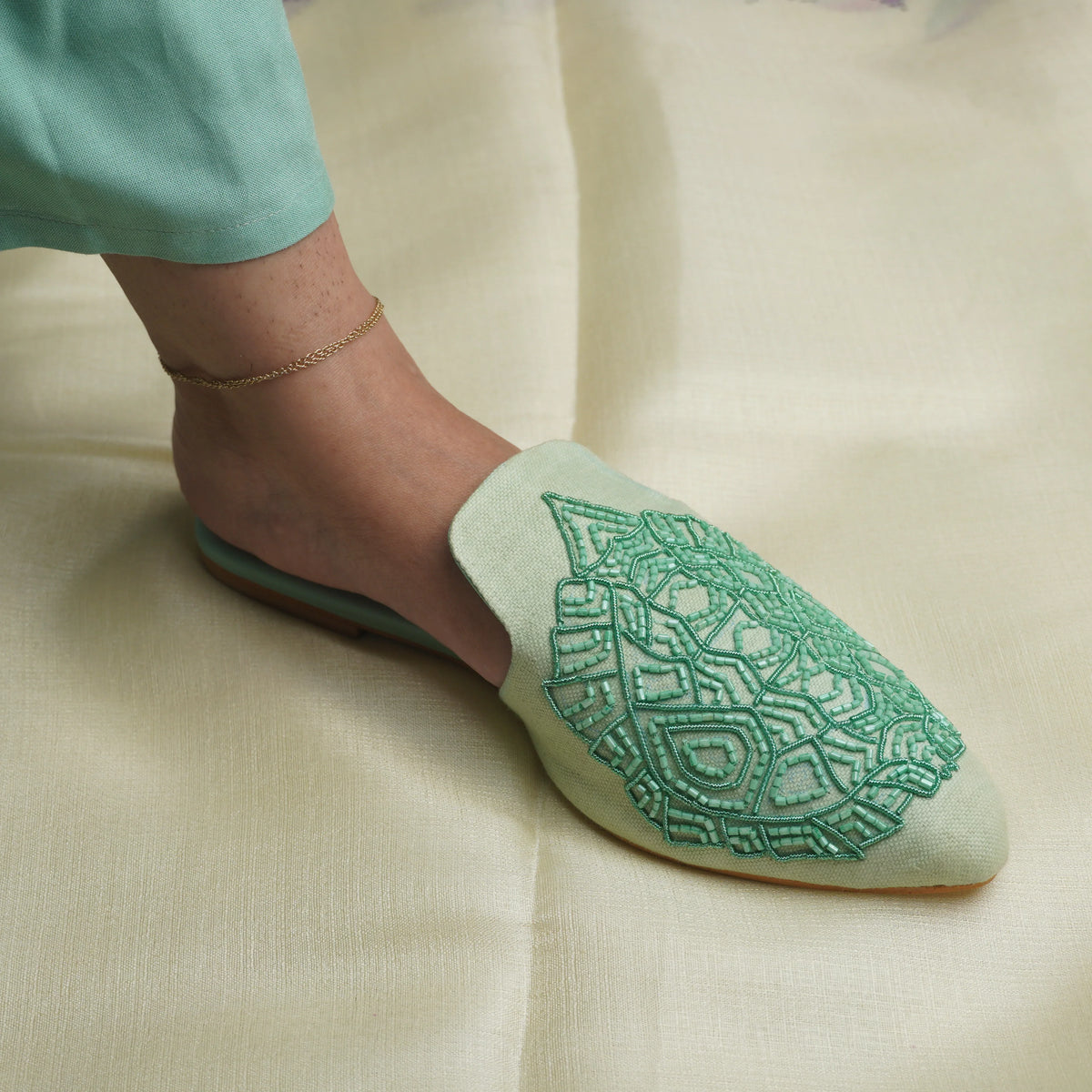Dhajcraft Shell Chic Mules