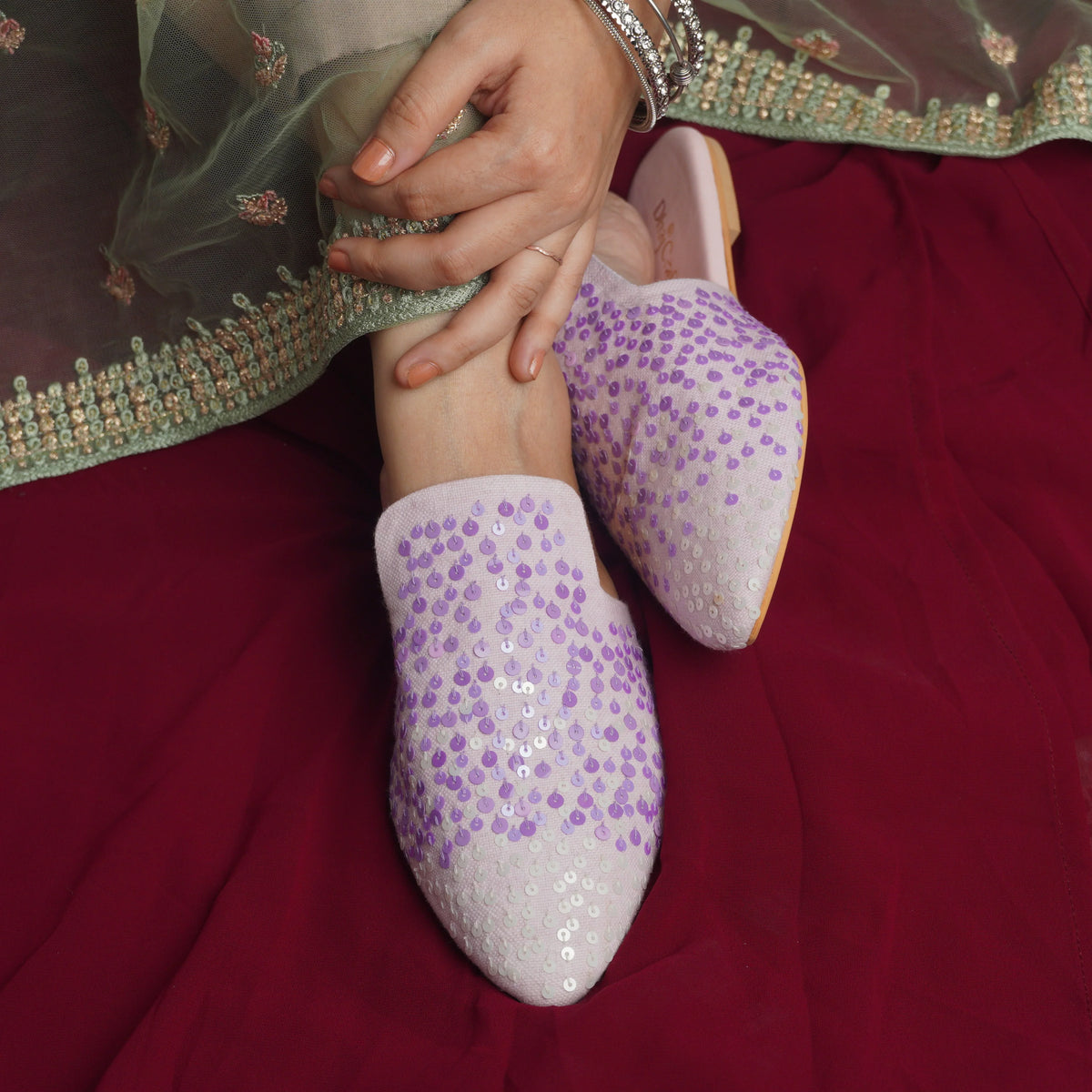 Dhajcraft Dotted Elegance Mules