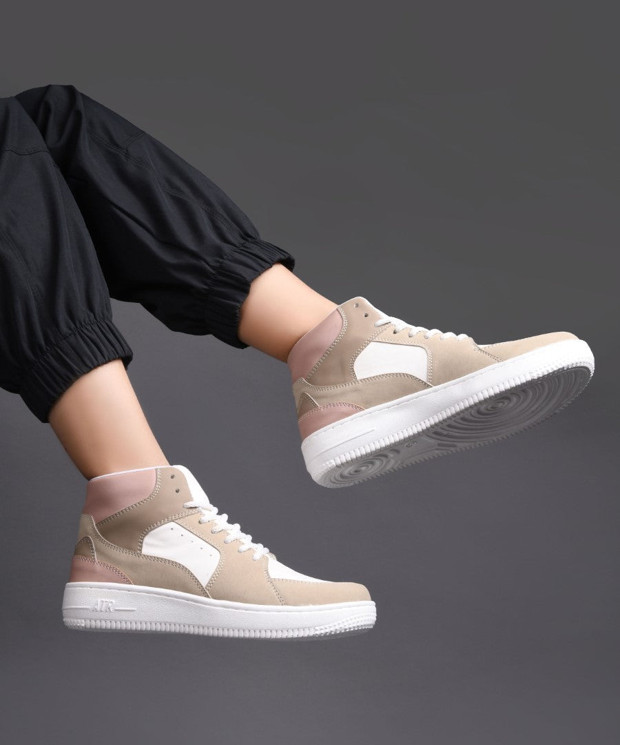 JM Looks High-Top Casual Lace-Up Sneakers