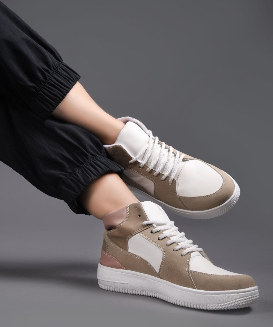 JM Looks High-Top Casual Lace-Up Sneakers