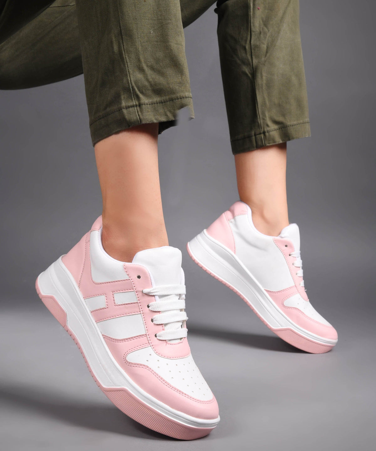 JM Looks Sneakers with Bold Design & Elevated Sole for Women