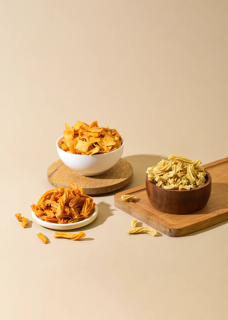 Promunch Combo Pack - Soya Sticks (Chatpata Masala, Cream Onion) + Soya Chips (Peri Peri) - 100Gm X 3