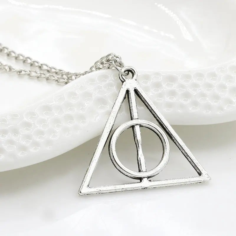 Salty Deathly Hallows Charm Harry Potter Necklace