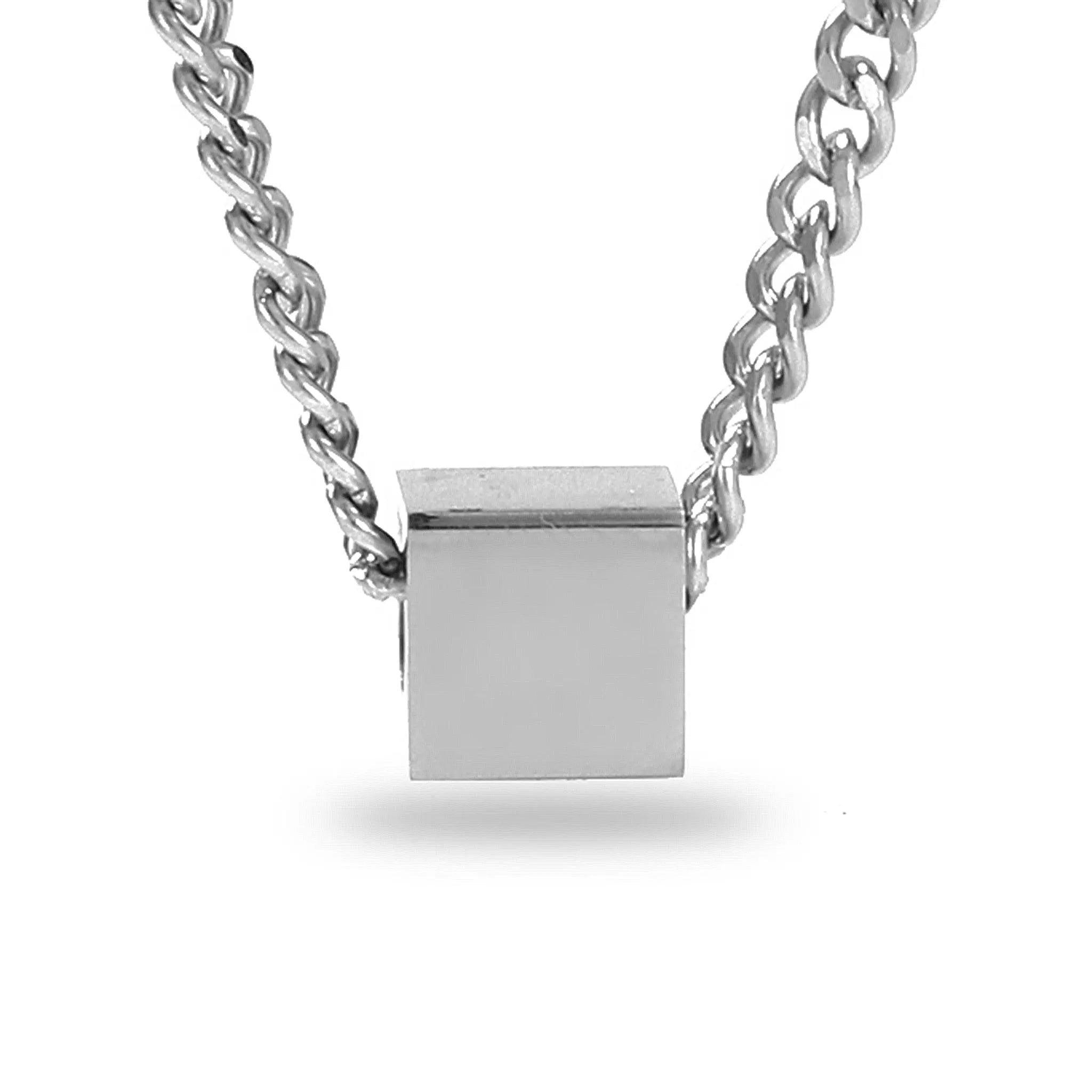 Salty Demeter Cubic Silver Metal Chain