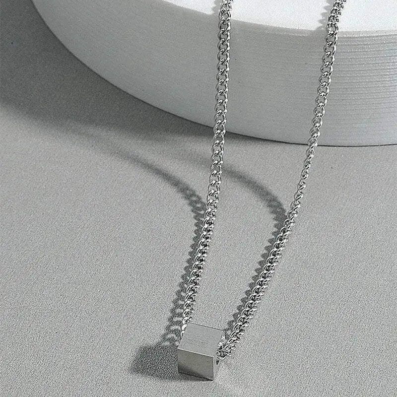 Salty Demeter Cubic Silver Metal Chain