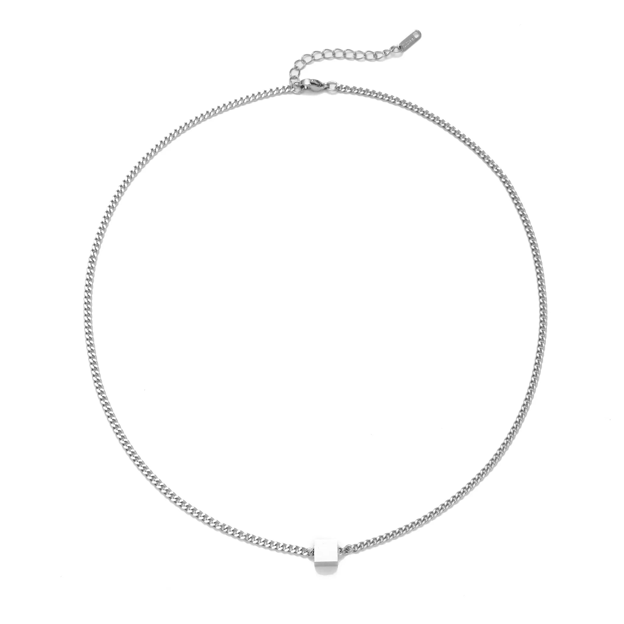 Salty Demeter Cubic Silver Metal Chain