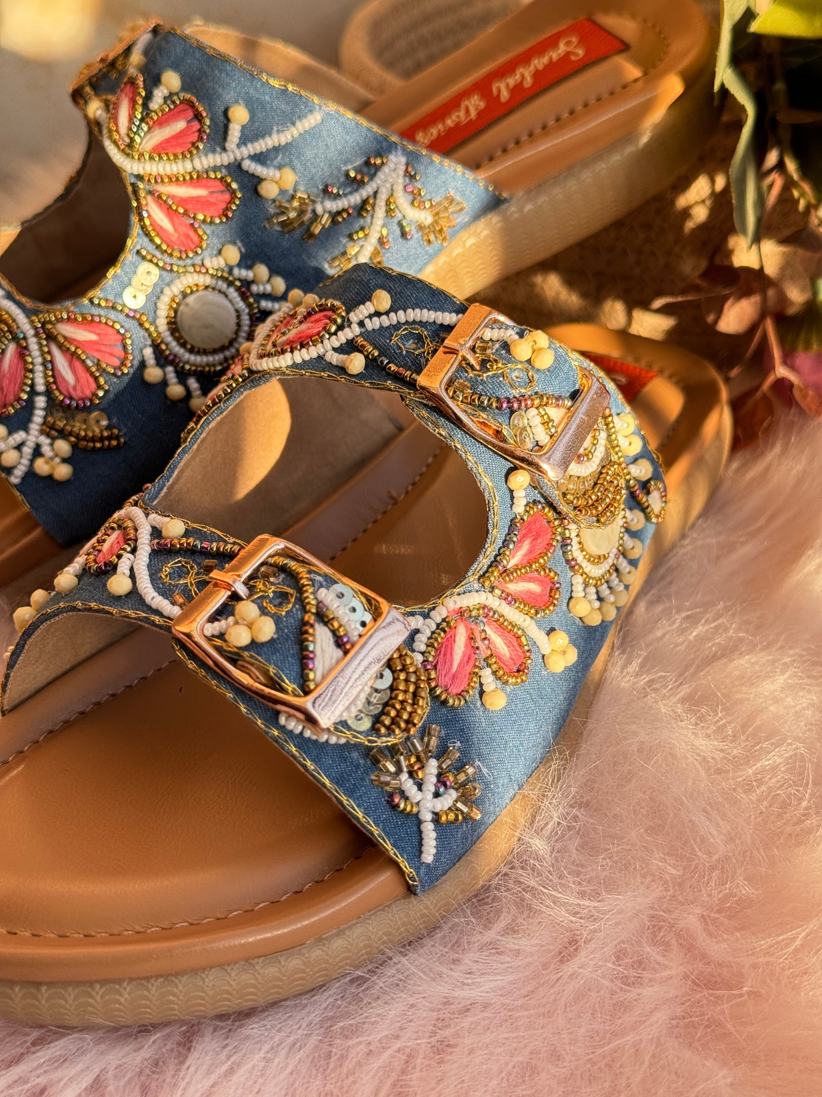 Sandal Stories Denim Bloom Doctor Sole Sandals