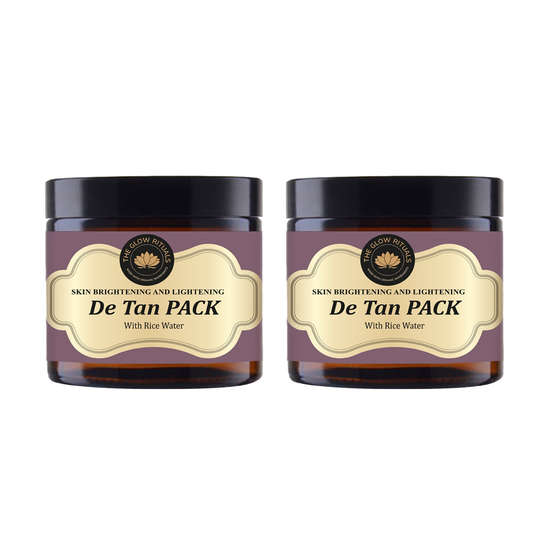 The Glow Rituals Skin Brightening & Lightening Detan Pack - 100g (Pack Of 2)