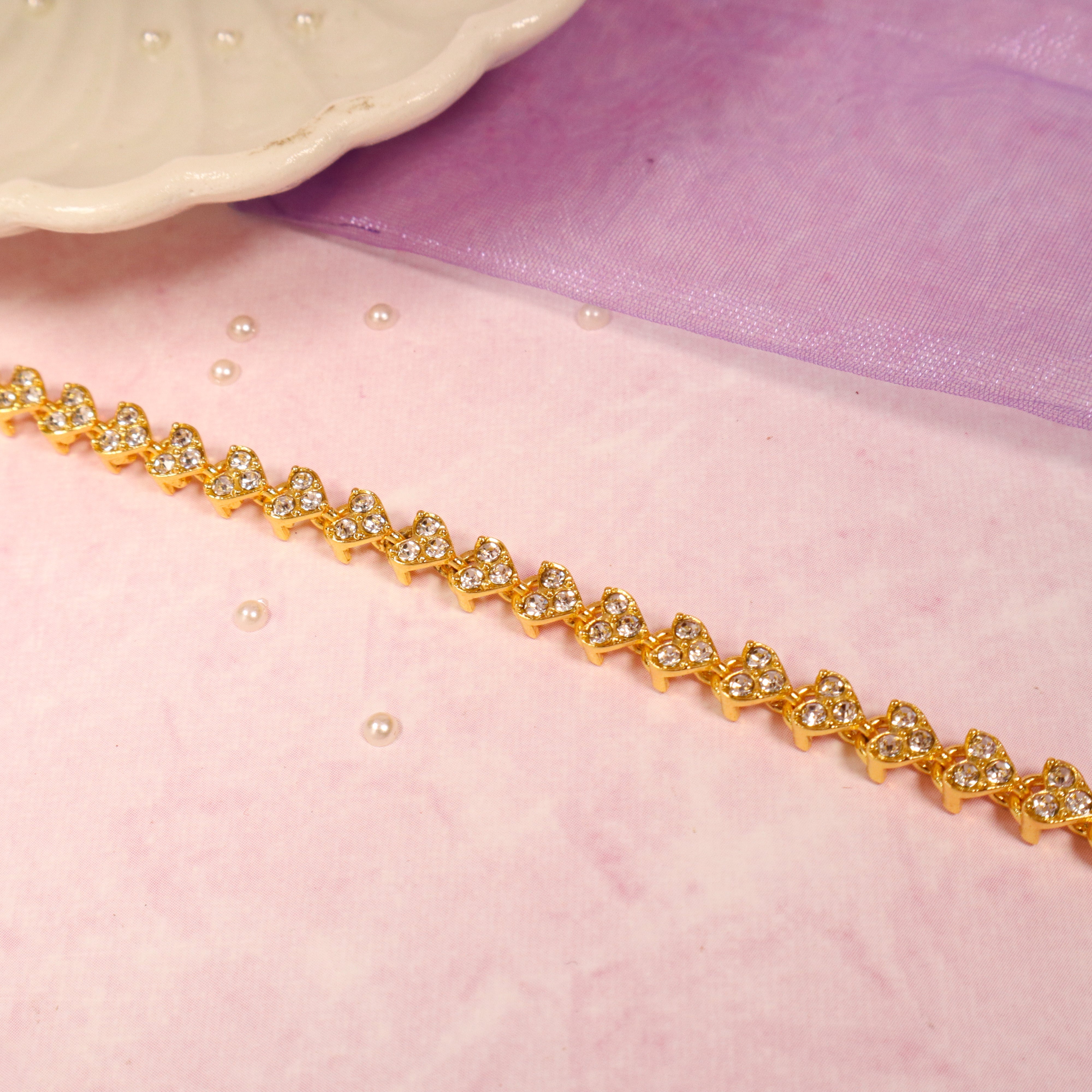 Salty Diamond Enchantment Gold Bracelet