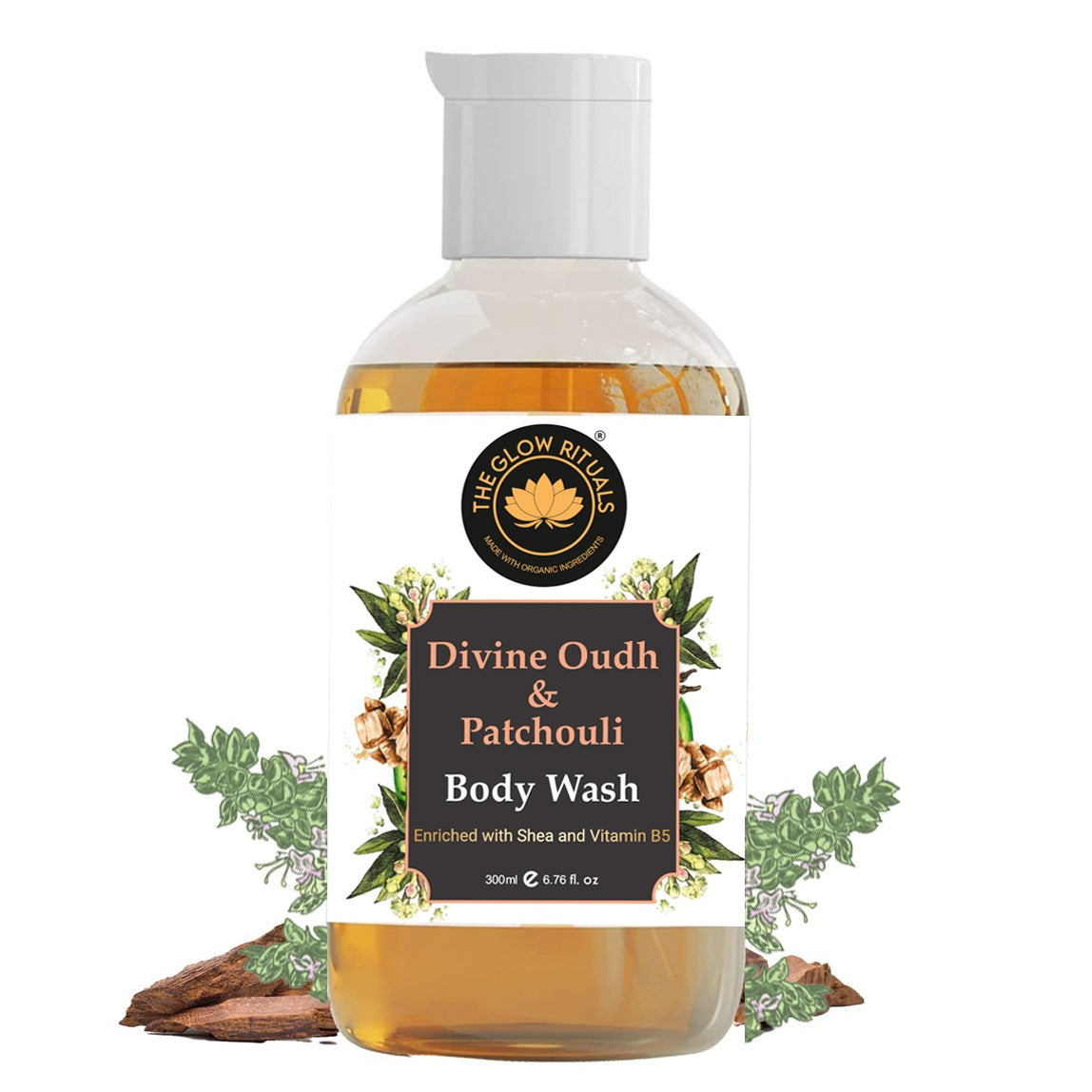 The glow rituals Divine Oudh Shower Gel - 300ml