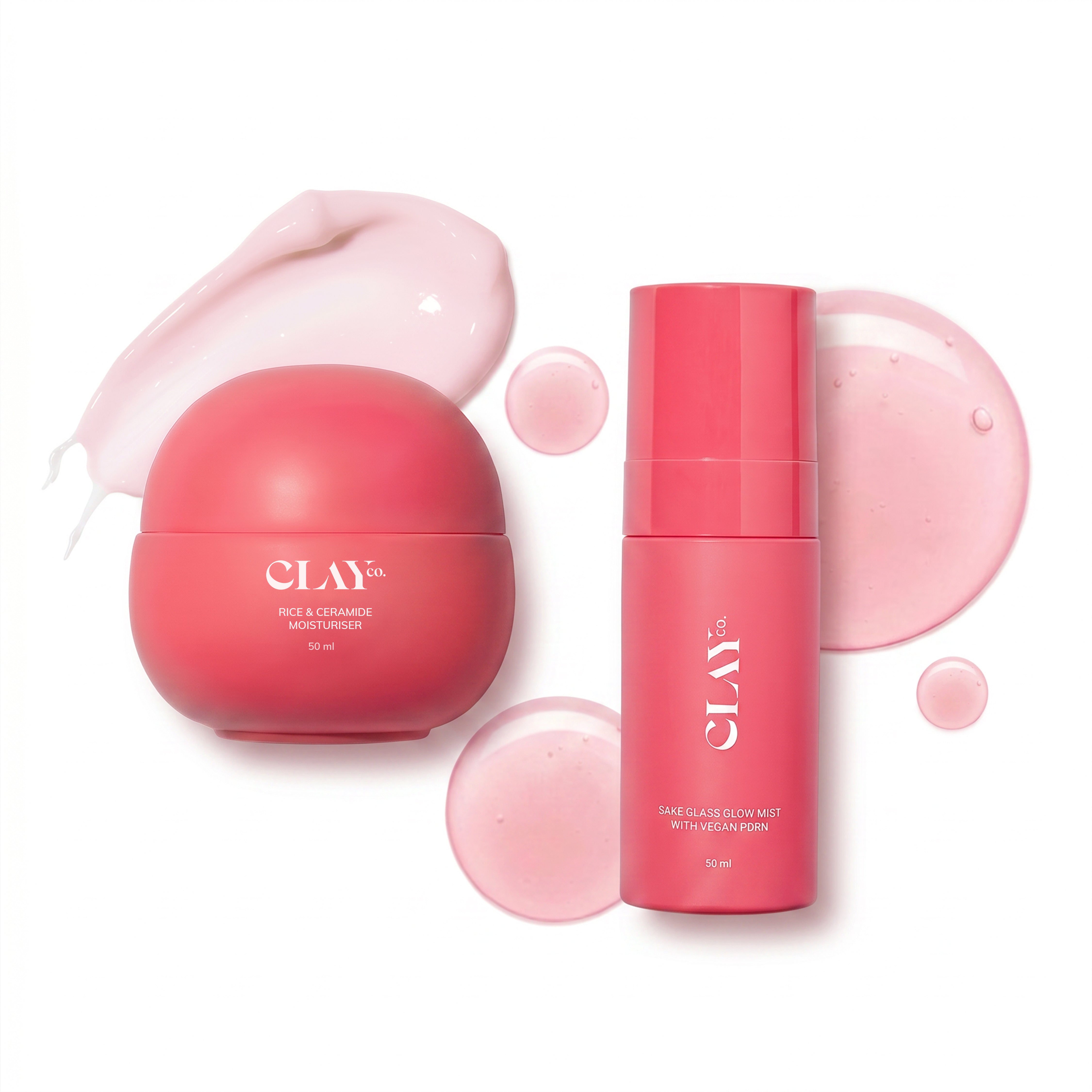 ClayCo Double Moisturisation Set - Glow Mist (50ml) + Moisturiser (50ml)