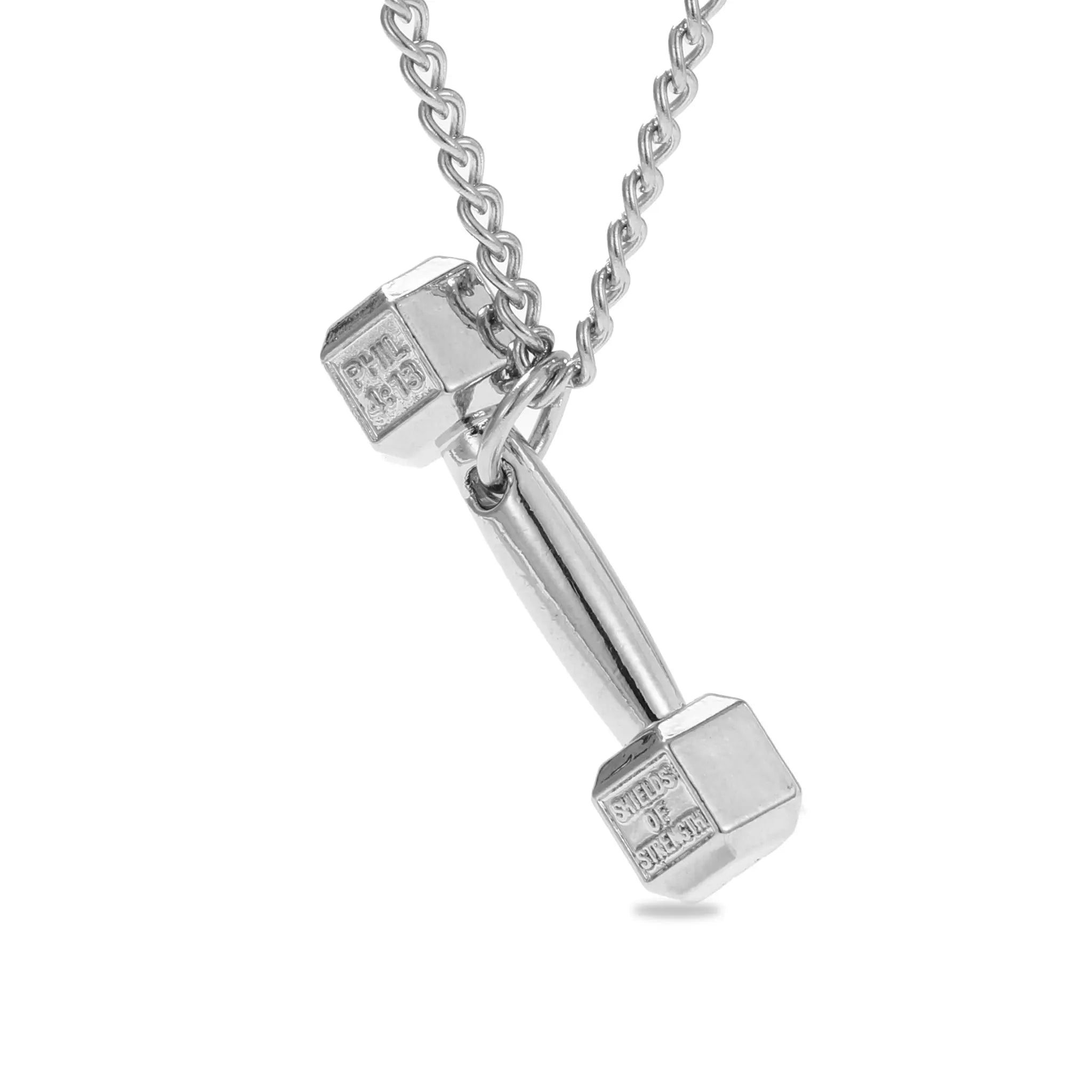 Salty Dumbbell Silver Chain