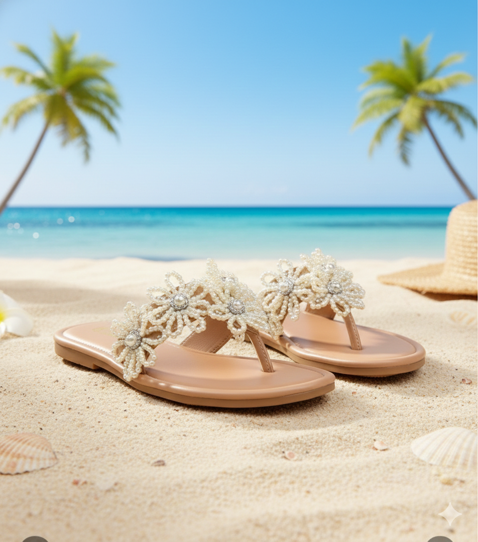 Sandal Stories Pearl Blossom Flats