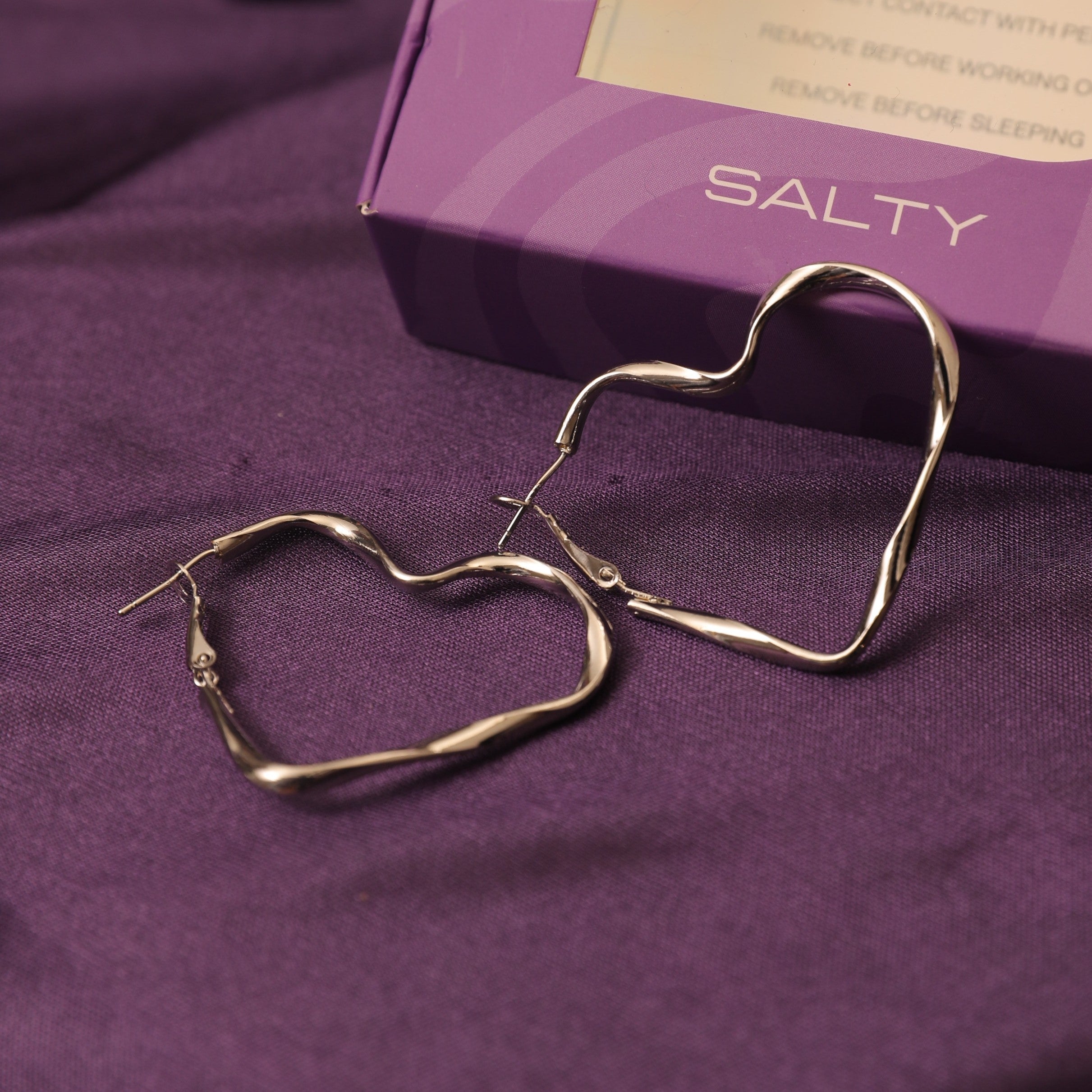 Salty Lovelit Silver Hoops
