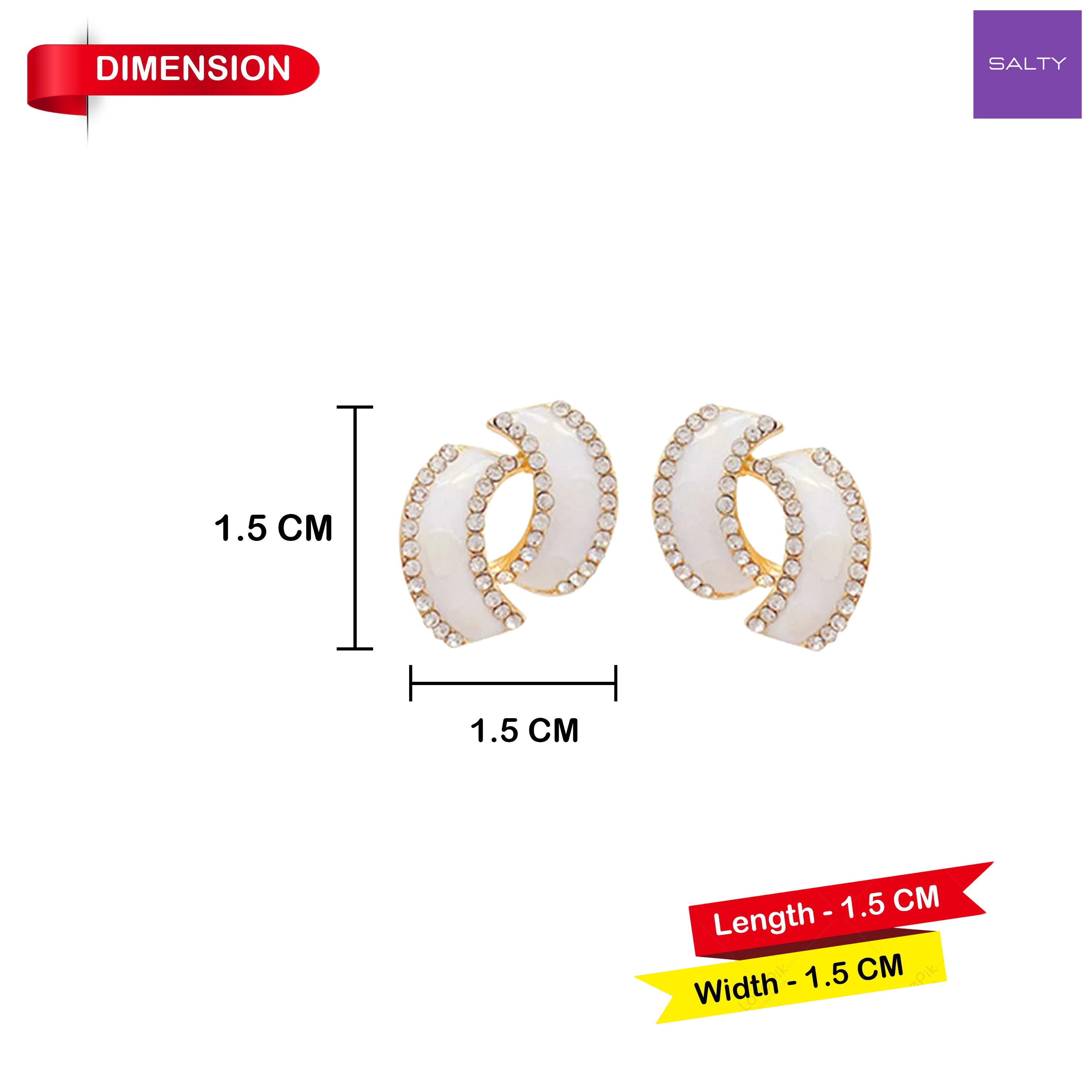 Salty Royal Grace  Stud Earrings