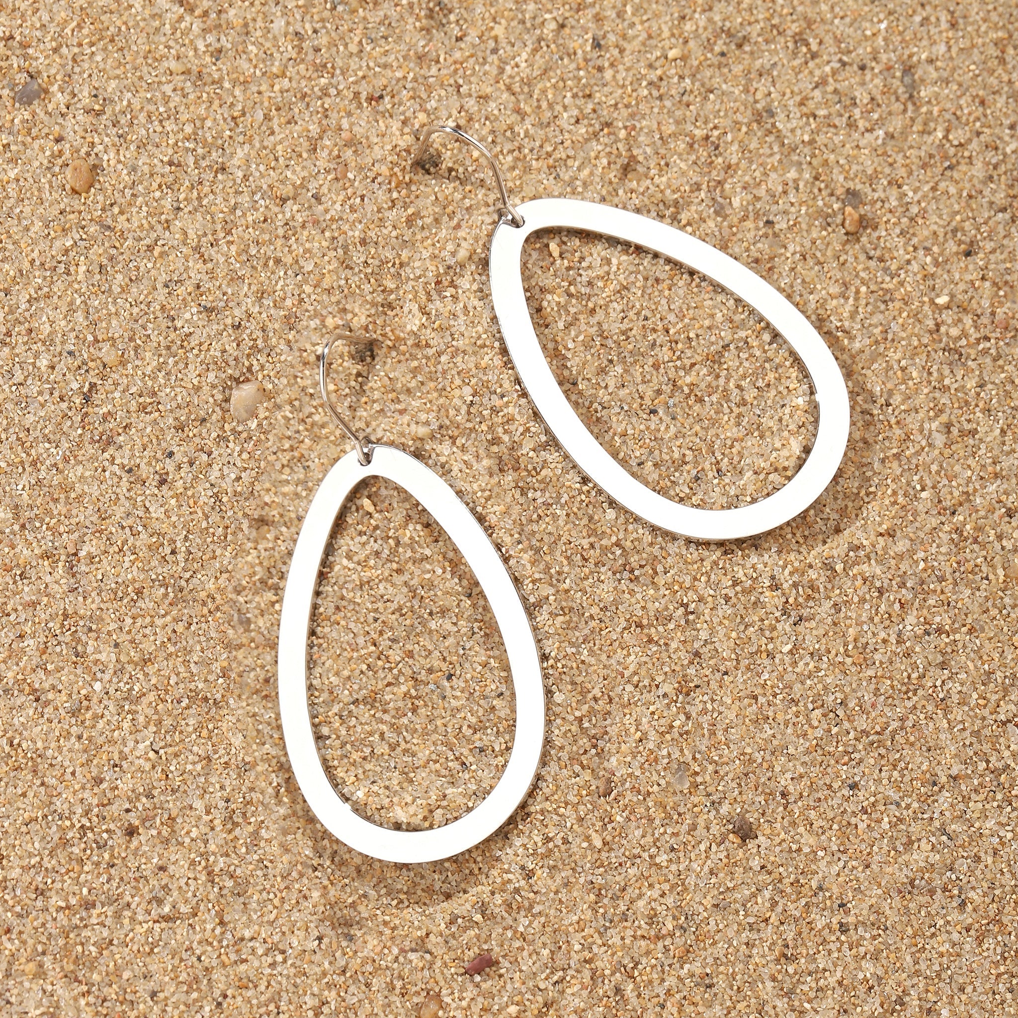 Salty O' Oranate Silver Earring