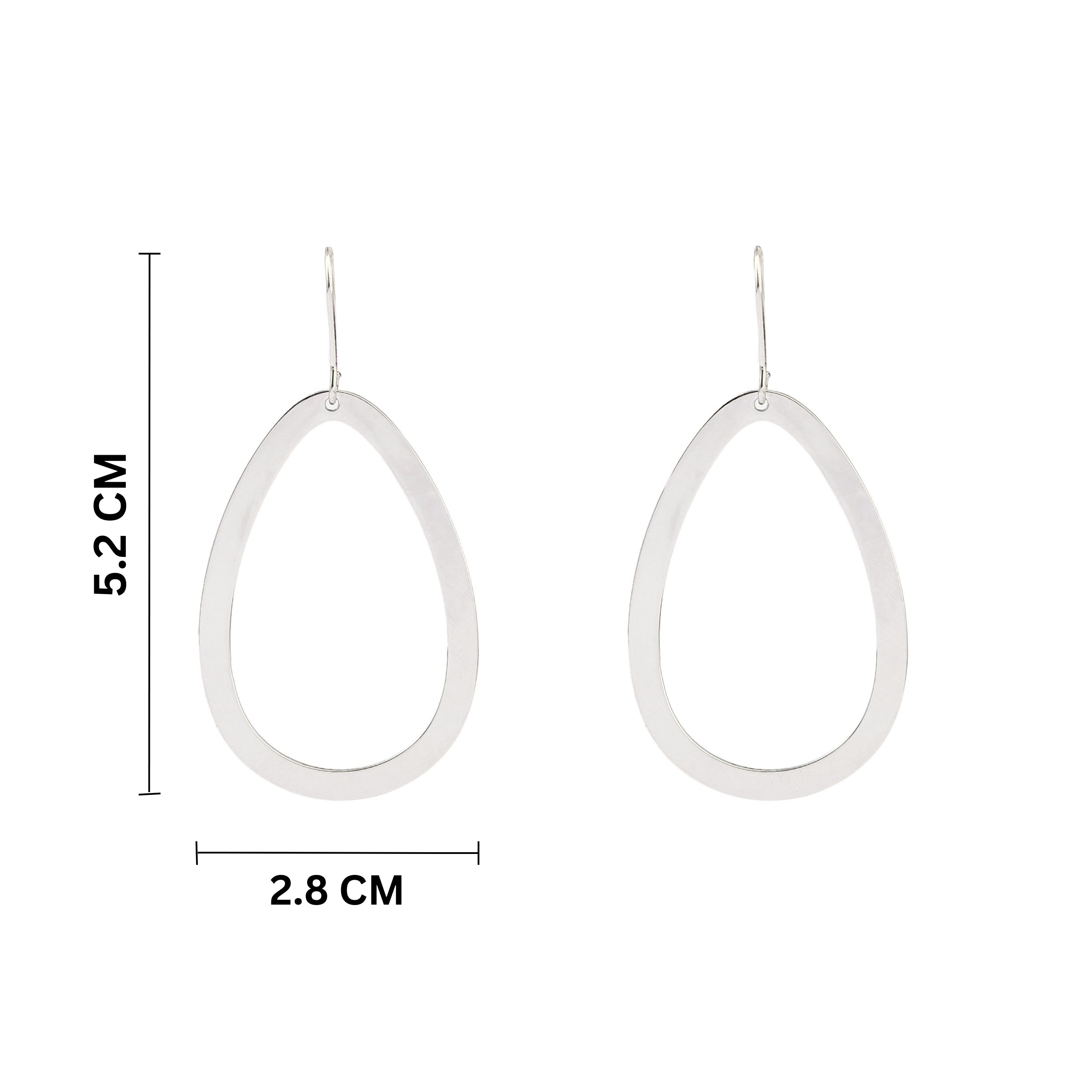 Salty O' Oranate Silver Earring