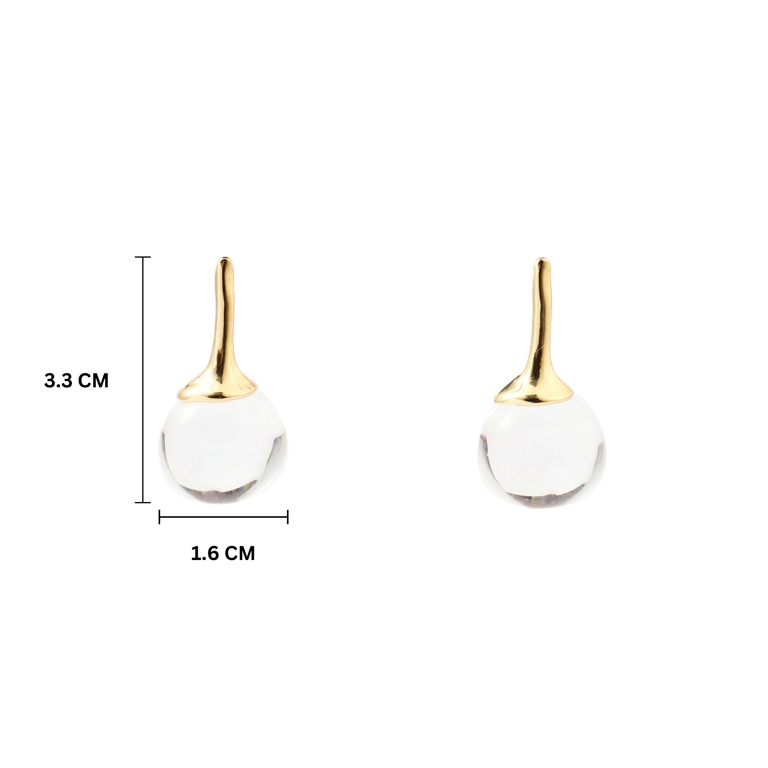 Salty Scottie Ice Gold Earring