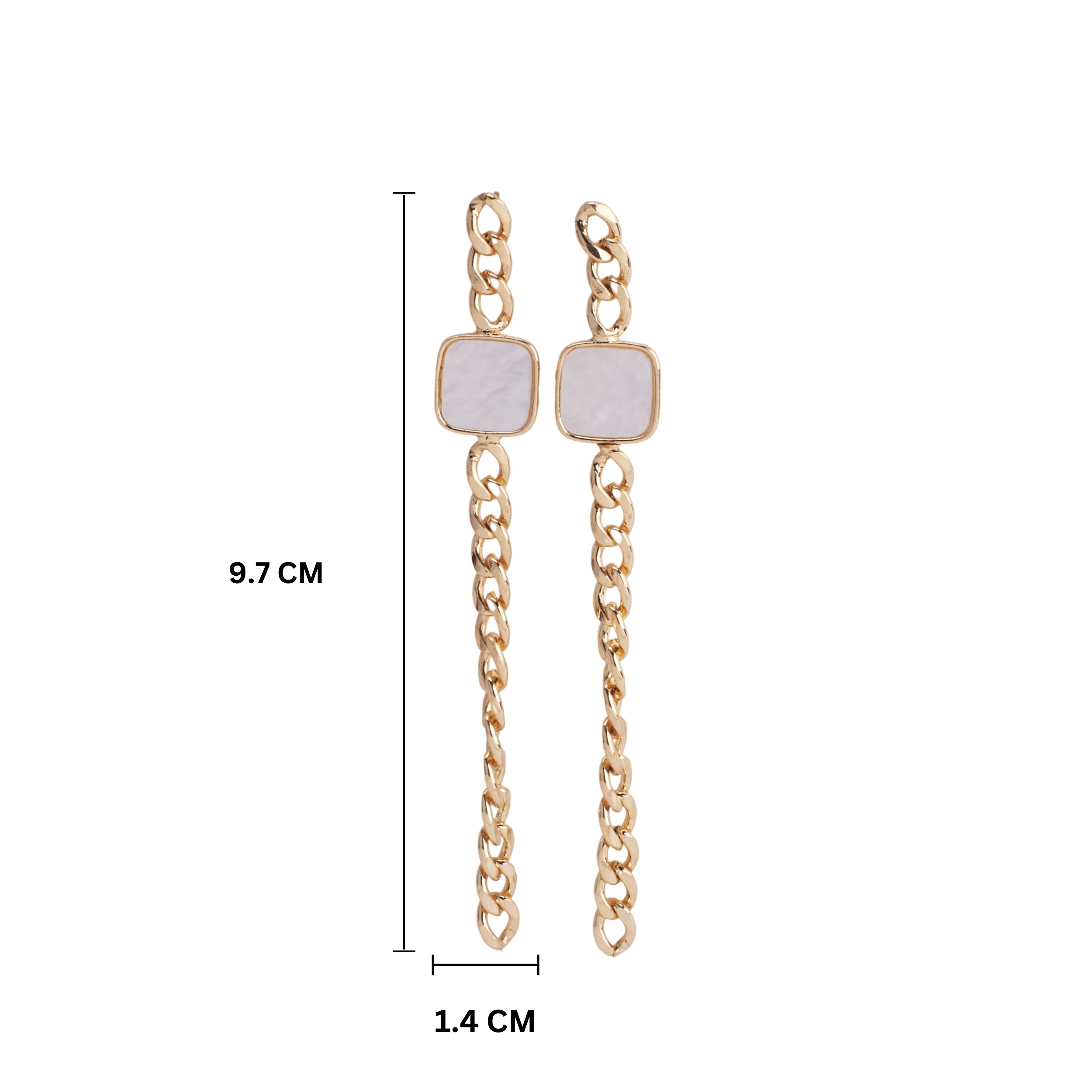 Salty Mob Shoulder Gazer Gold Earrings