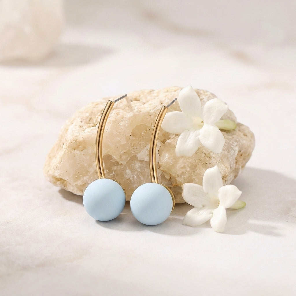 Salty Celestial Curve Earrings