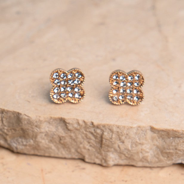 Salty Aurielle Clover Bloom Studs