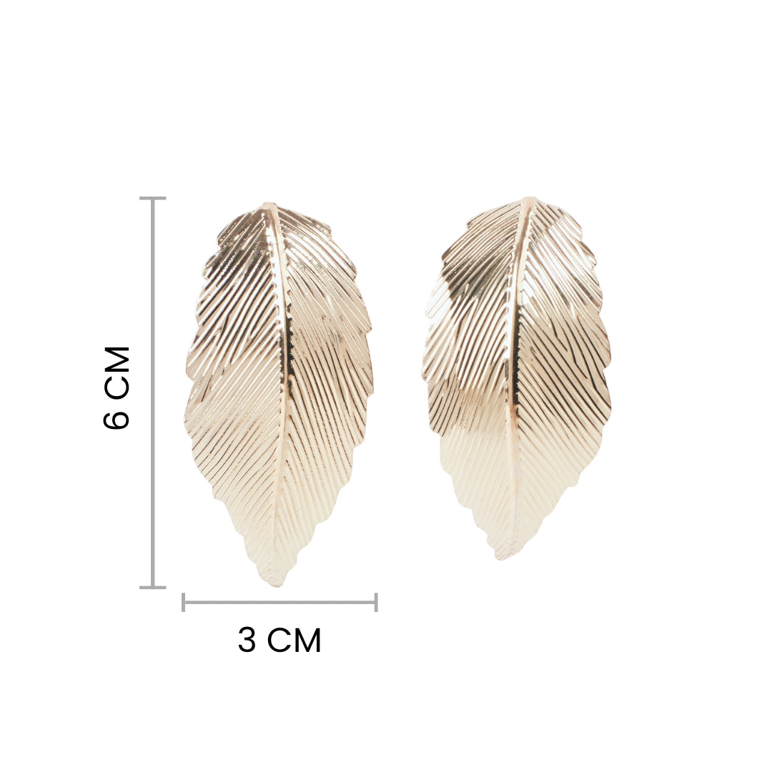Salty Leafy Vibe Gold Earring