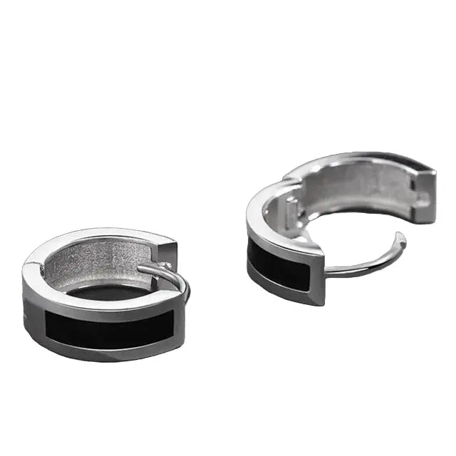 Salty Echoes Black Earrings
