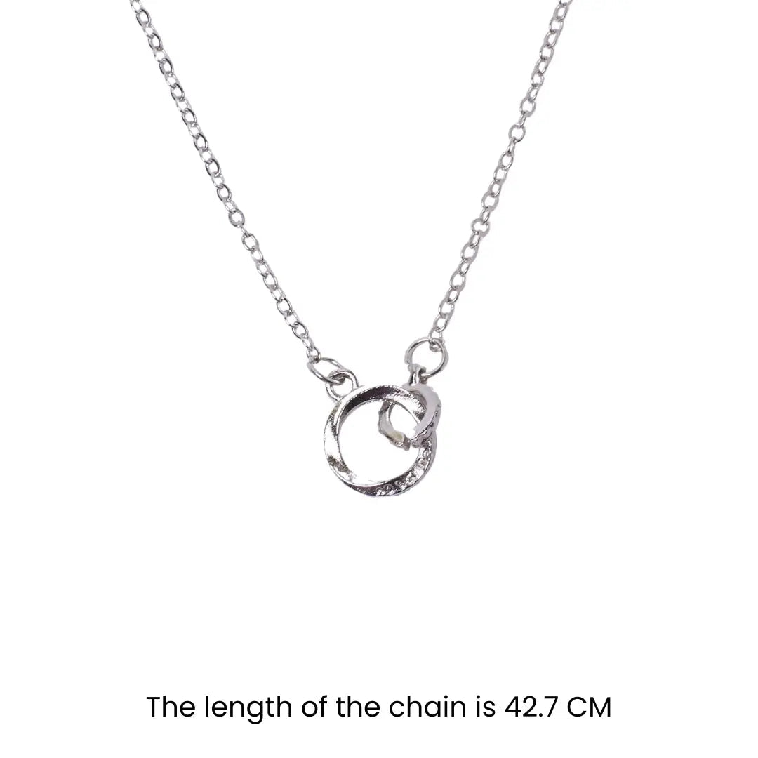 Salty Enduring Circles Silver Chain