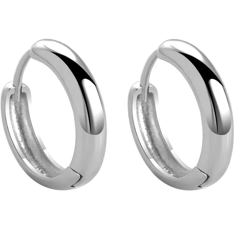 Salty Essential Silver Hoops