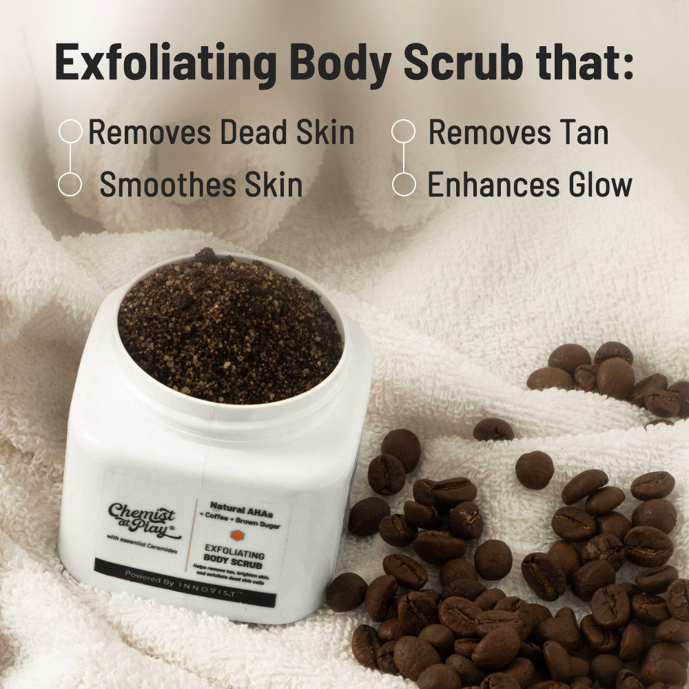 Chemist at Play The Feel-Good Body Combo - Exfoliating Body Scrub & NKE