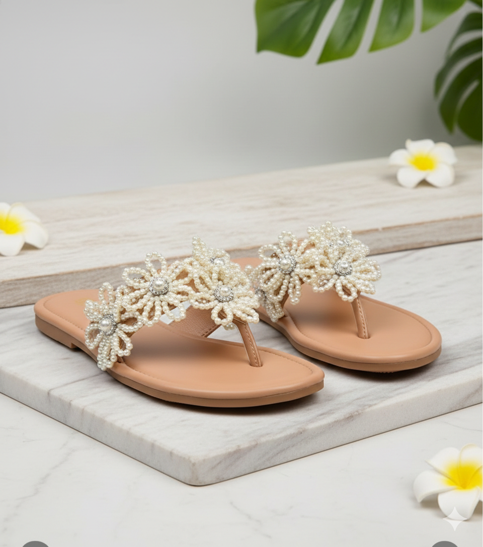 Sandal Stories Pearl Blossom Flats