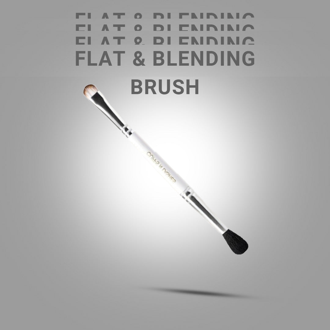 Cuffs N Lashes 06-Double Duty Small Flat Brush & Fluppy Blending Brush