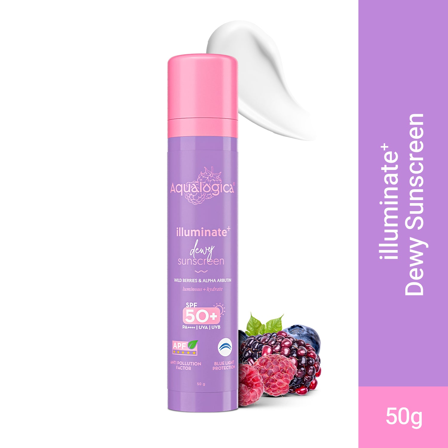 Aqualogica Illuminate+ Dewy Gel Sunscreen Spf 50+ Pa++++