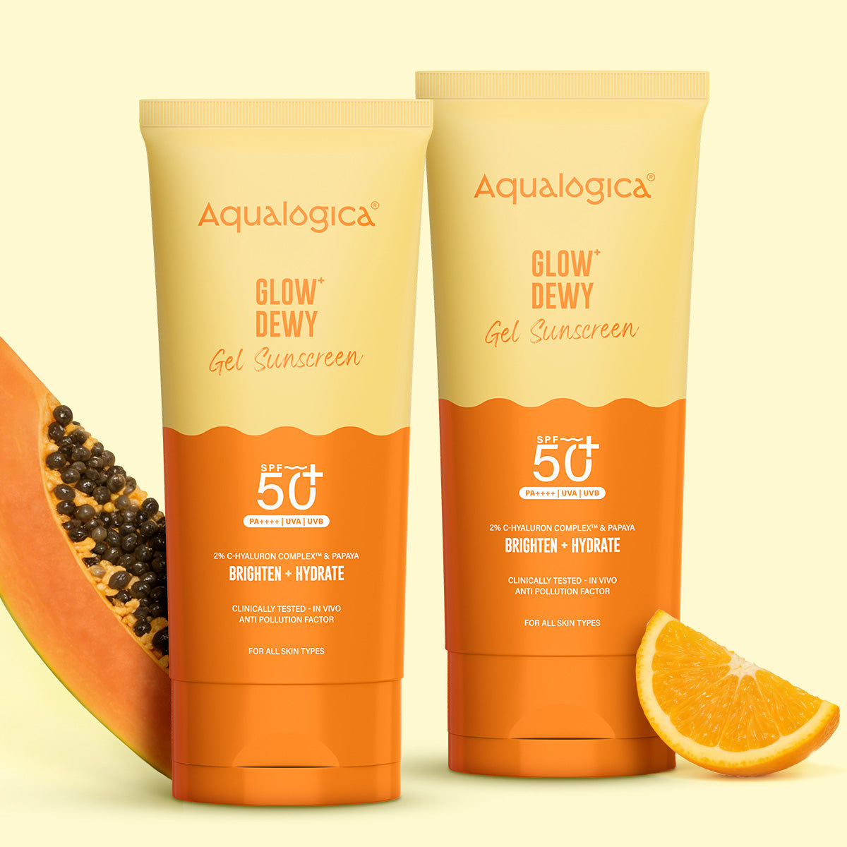 Aqualogica Glow+ Dewy Gel Sunscreen In-Vivo Tested Spf 50+ Pa++++
