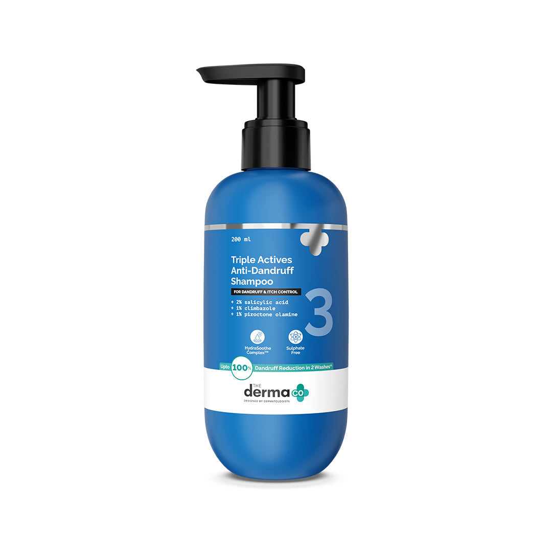 Derma Co Triple Actives Anti-Dandruff Shampoo