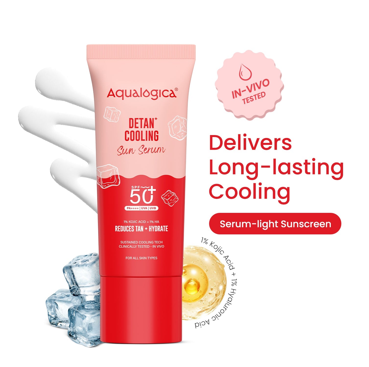 Aqualogica Detan+ Cooling Sun Serum - 50g