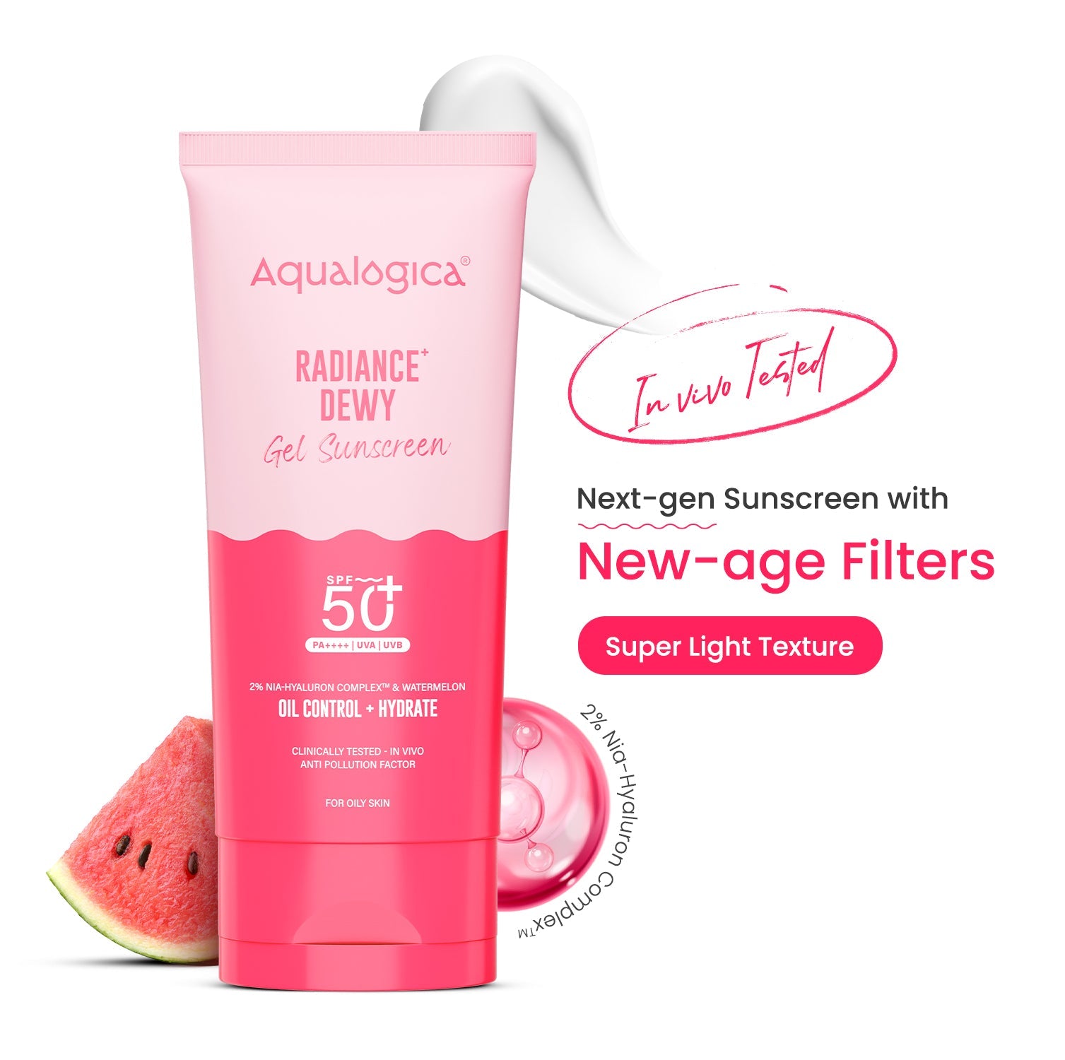 Aqualogica Radiance+ Dewy Sunscreen Spf 50 & Pa++++