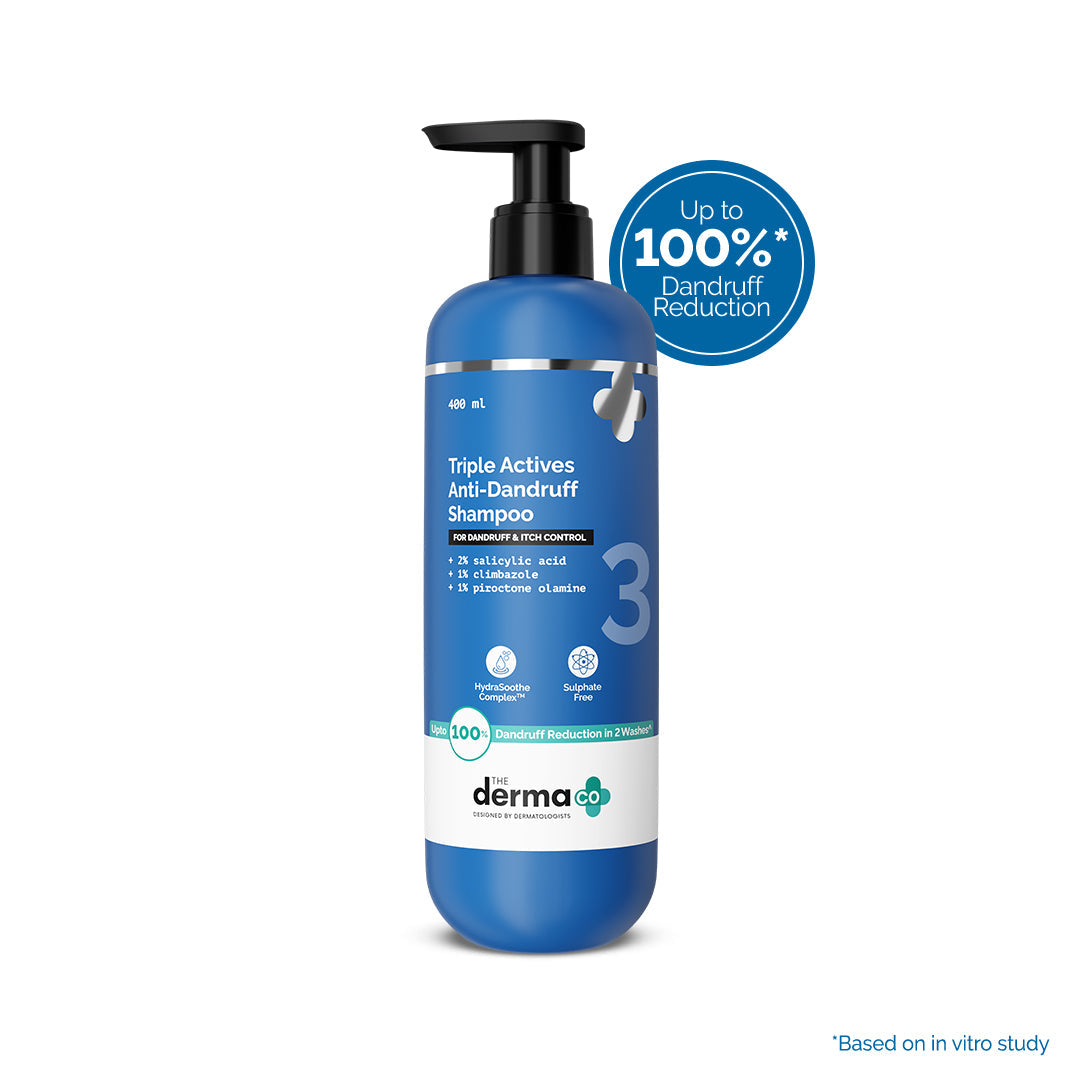 Derma Co Triple Actives Anti-Dandruff Shampoo